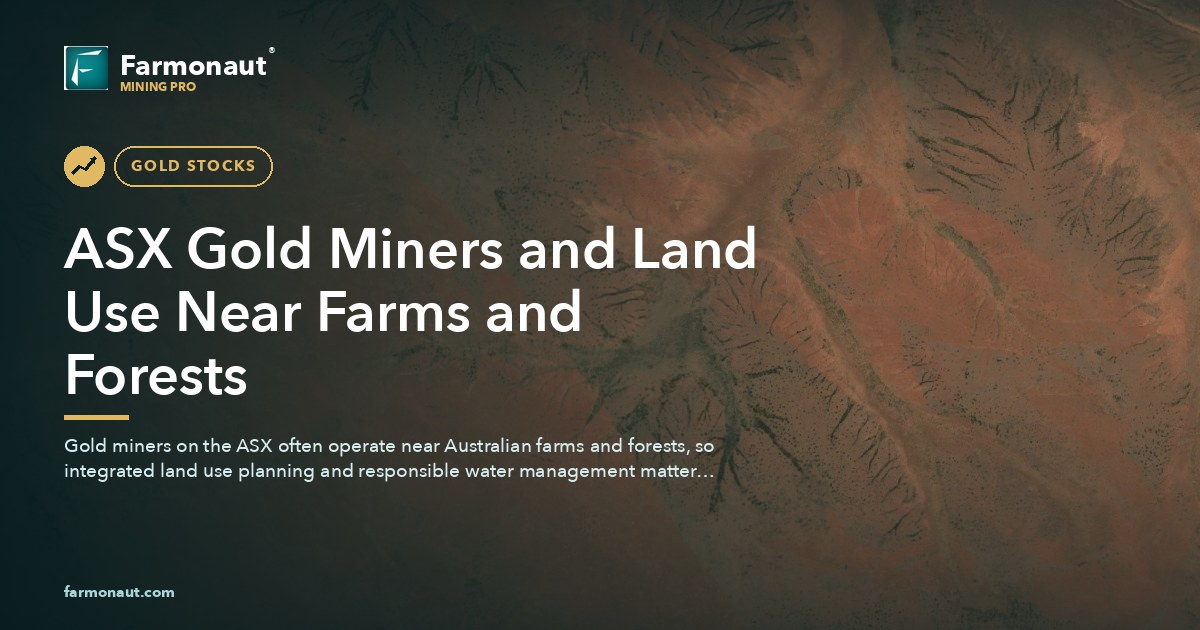 Asx Gold Miners And Land Use Near Farms And Forests