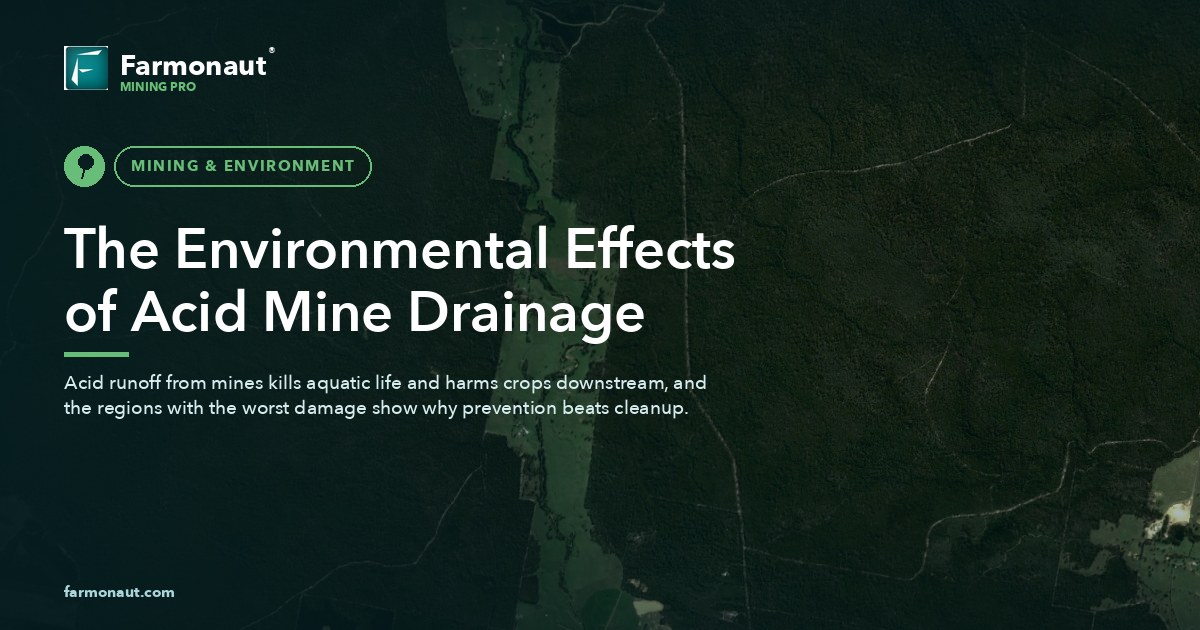 The Environmental Effects Of Acid Mine Drainage