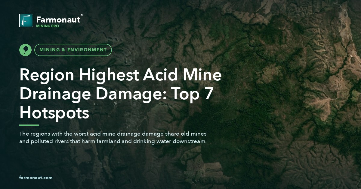 Region Highest Acid Mine Drainage Damage: Top 7 Hotspots