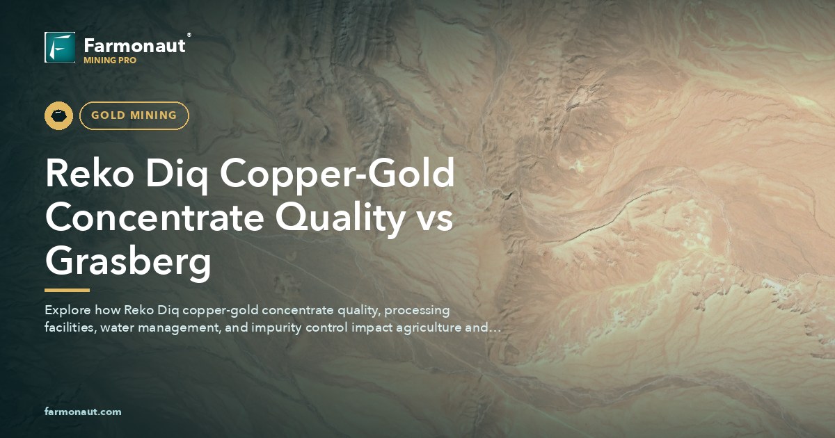 Reko Diq Copper-Gold Concentrate Quality Vs Grasberg