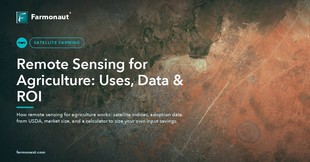Remote Sensing For Agriculture: Uses, Data &Amp; Roi