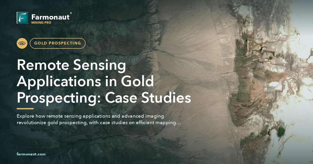 Remote Sensing Applications In Gold Prospecting: Case Studies 116 Remote Sensing Applications In Gold Prospecting: Case Studies