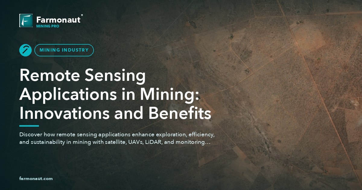 Remote Sensing Applications In Mining: Innovations And Benefits