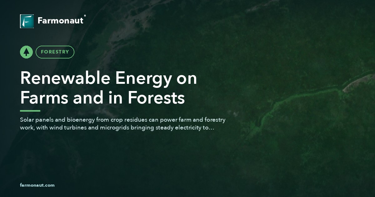 Renewable Energy On Farms And In Forests