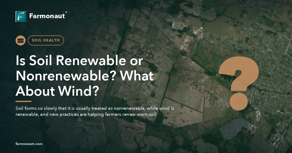 Is Soil Renewable Or Nonrenewable? What About Wind?