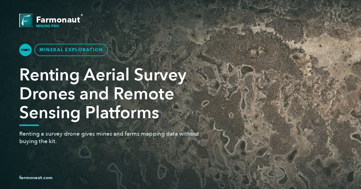 Renting Aerial Survey Drones And Remote Sensing Platforms