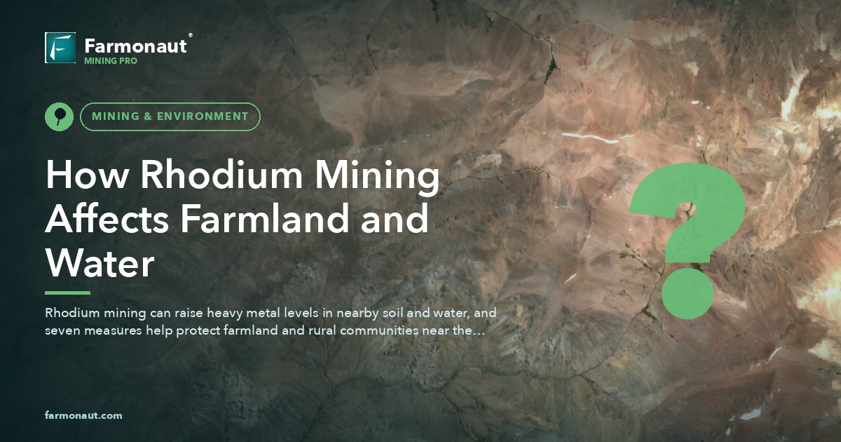 How Rhodium Mining Affects Farmland And Water