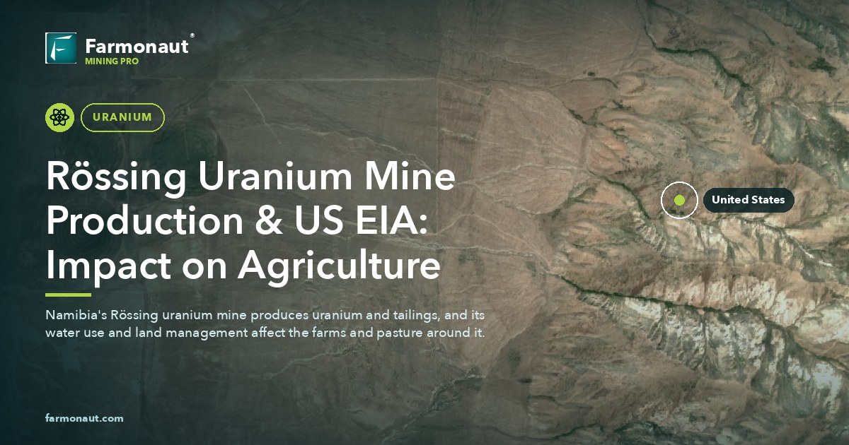 Rรถssing Uranium Mine Production &Amp; Us Eia: Impact On Agriculture 146 Rรถssing Uranium Mine Production &Amp; Us Eia: Impact On Agriculture