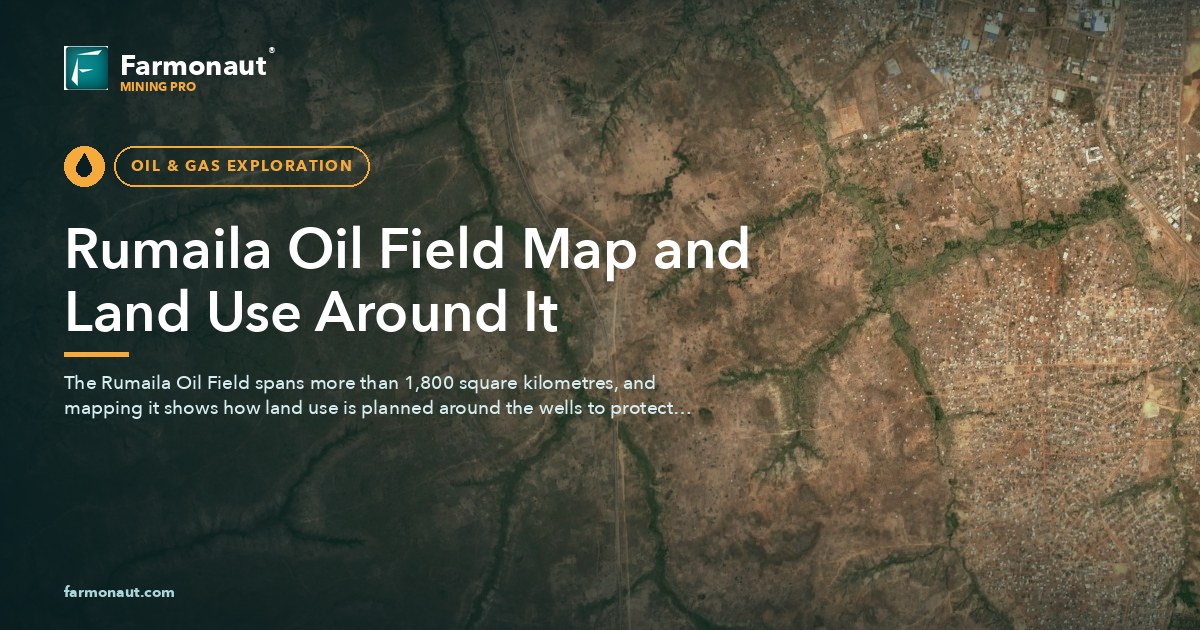 Rumaila Oil Field Map And Land Use Around It