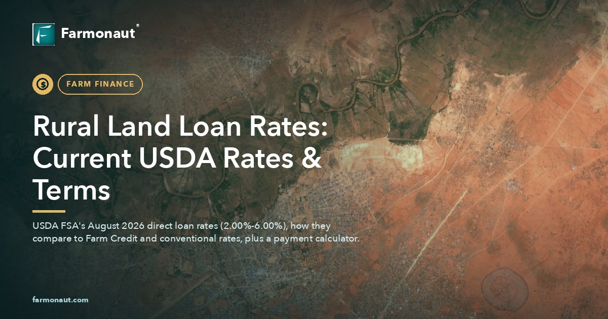 Rural Land Loan Rates: Current Usda Rates &Amp; Terms