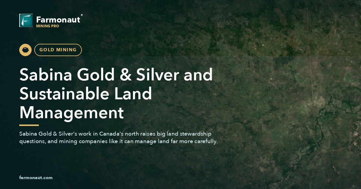 Sabina Gold &Amp; Silver And Sustainable Land Management