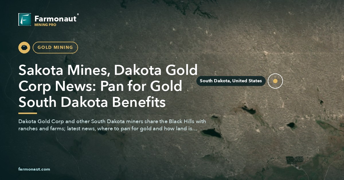 Sakota Mines, Dakota Gold Corp News: Pan For Gold South Dakota Benefits
