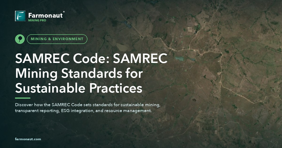 Samrec Code: Samrec Mining Standards For Sustainable Practices