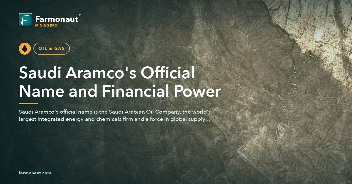 Saudi Aramco'S Official Name And Financial Power