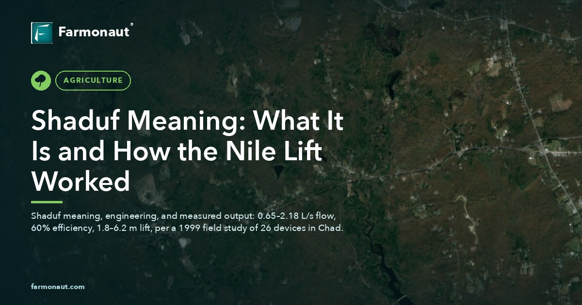 Shaduf Meaning: What It Is And How The Nile Lift Worked