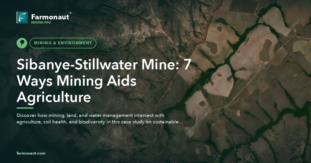 Sibanye-Stillwater Mine: 7 Ways Mining Aids Agriculture