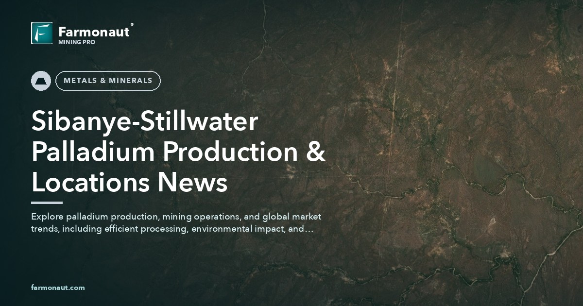 Sibanye-Stillwater Palladium Production &Amp; Locations News