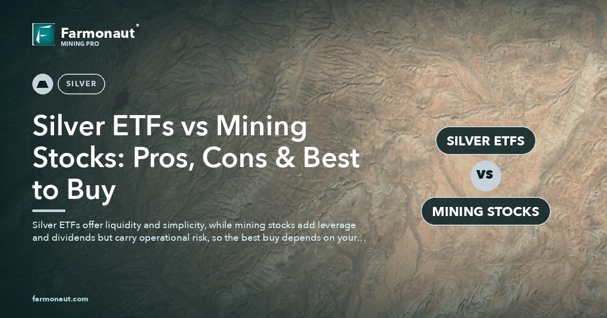 Silver Etfs Vs Mining Stocks: Pros, Cons &Amp; Best To Buy