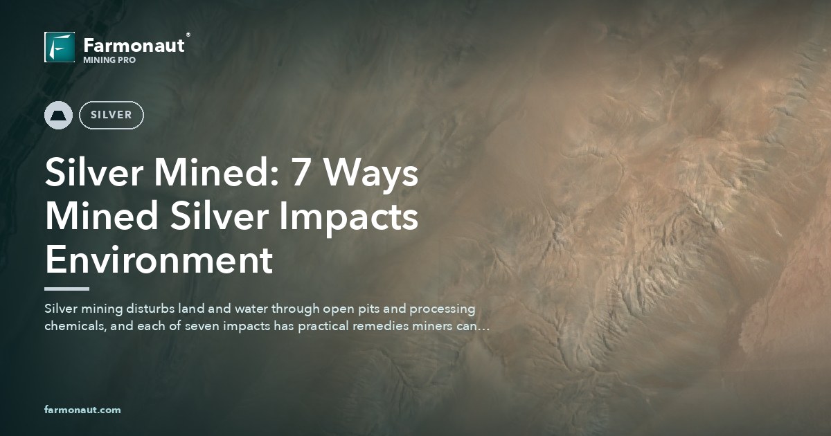 Silver Mined: 7 Ways Mined Silver Impacts Environment