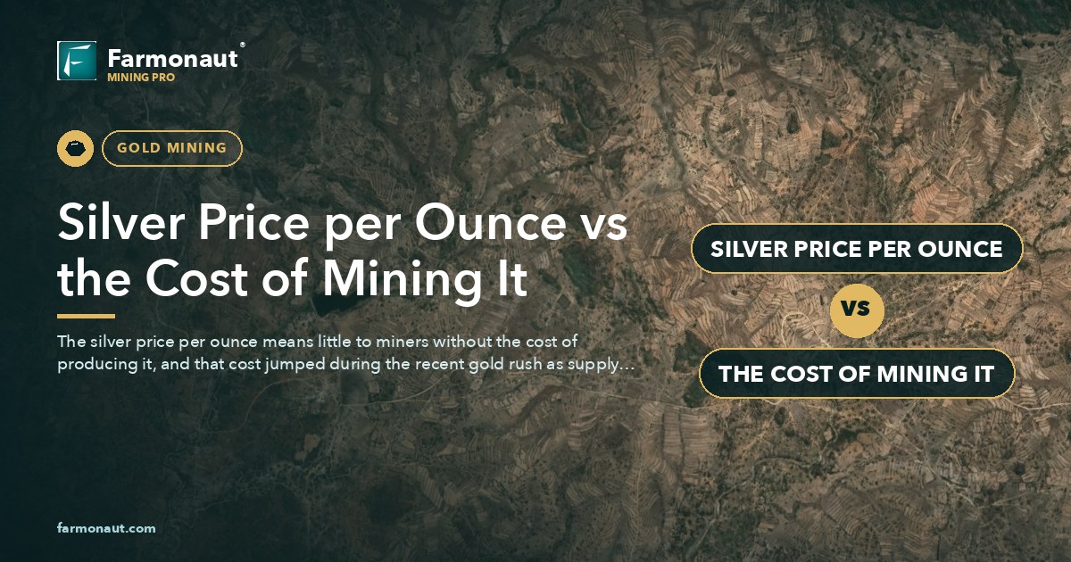Silver Price Per Ounce Vs The Cost Of Mining It