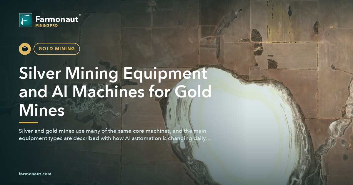 Silver Mining Equipment And Ai Machines For Gold Mines