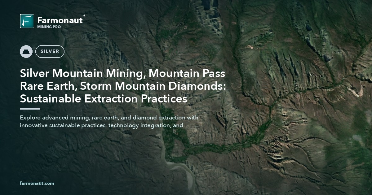 Silver Mountain Mining, Mountain Pass Rare Earth, Storm Mountain Diamonds: Sustainable Extraction Practices