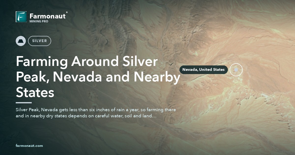 Farming Around Silver Peak, Nevada And Nearby States