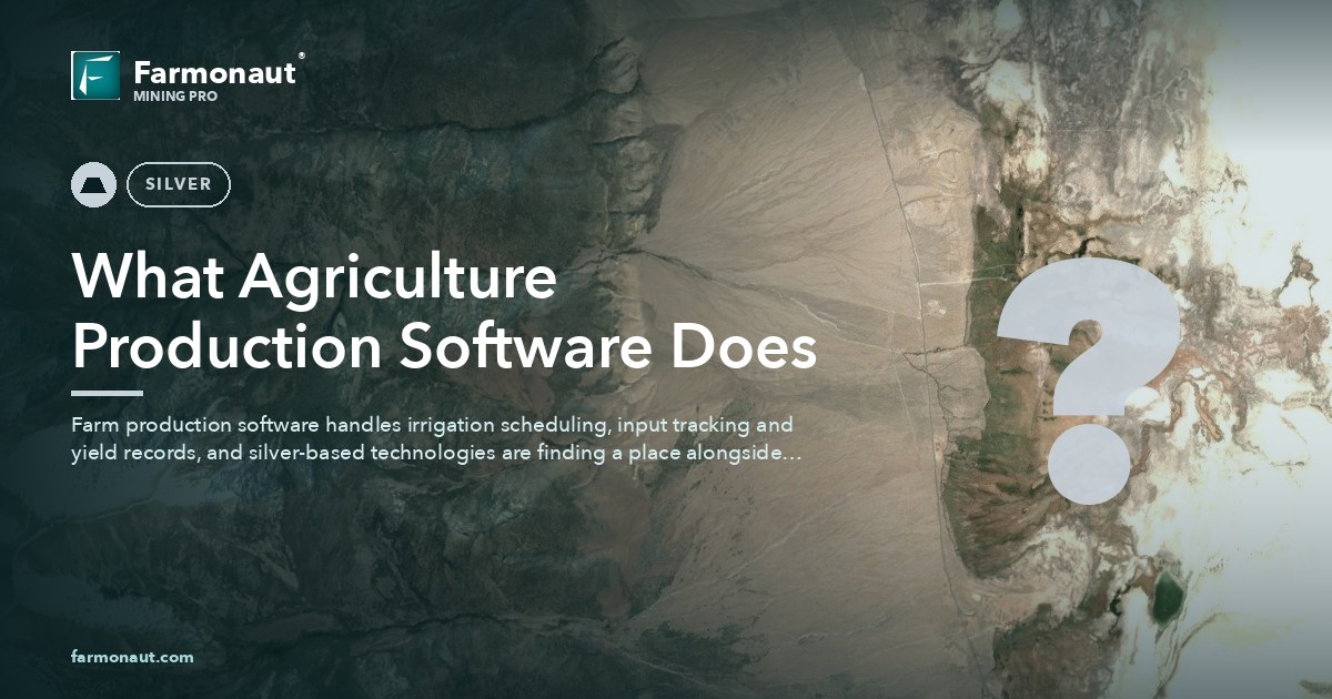 Agriculture Production Software: Where Silver Tech Fits 24 What Agriculture Production Software Does