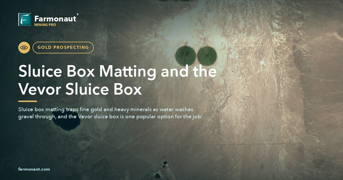 Sluice Box Matting And The Vevor Sluice Box