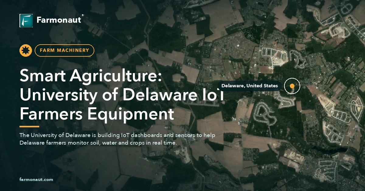 Smart Agriculture: University Of Delaware Iot Farmers Equipment