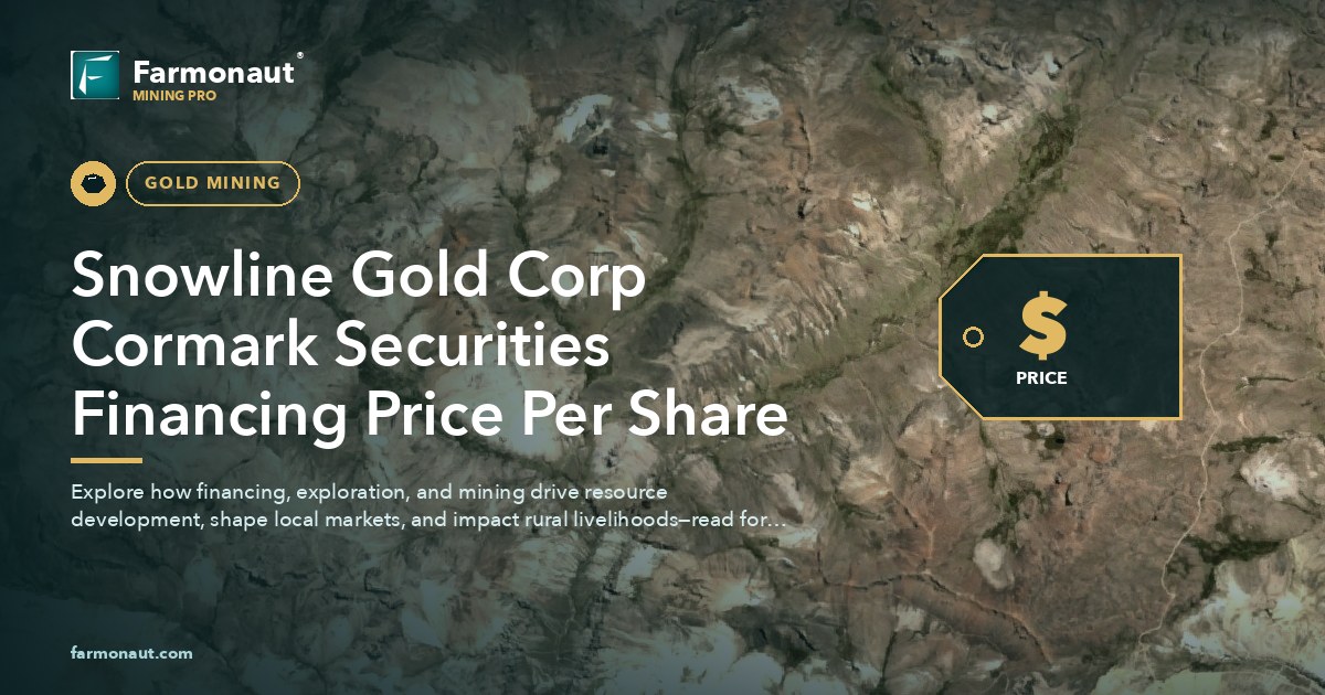 Snowline Gold Corp Cormark Securities Financing Price Per Share