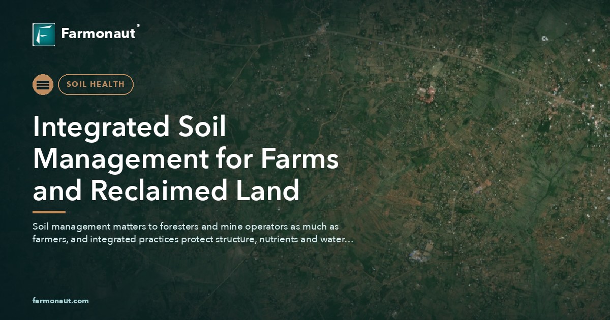 Integrated Soil Management For Farms And Reclaimed Land