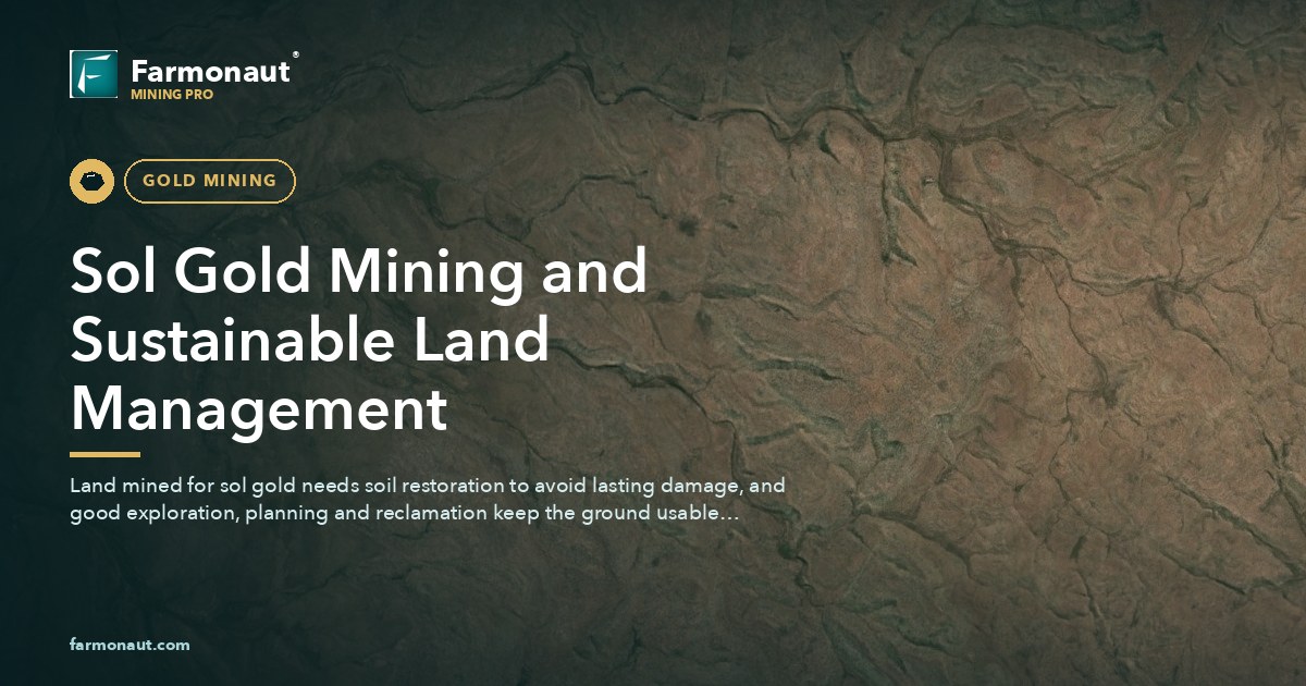 Sol Gold Mining And Sustainable Land Management