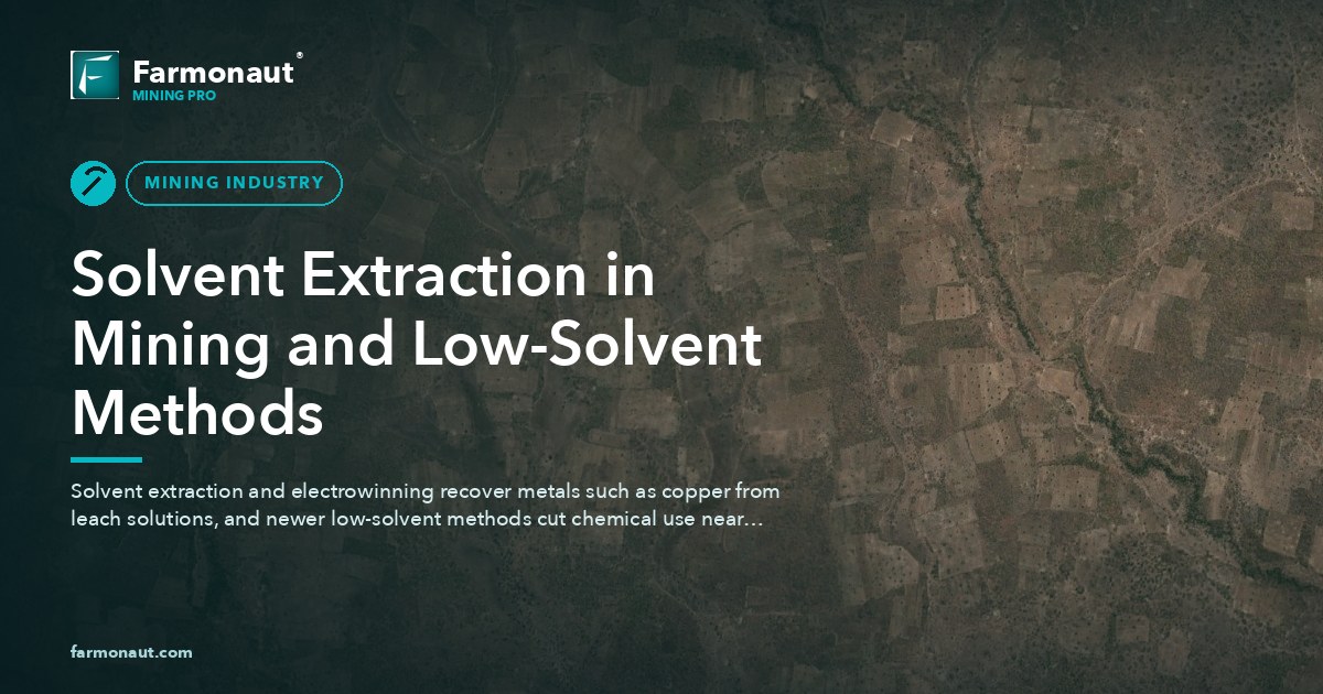 Solvent Extraction In Mining And Low-Solvent Methods