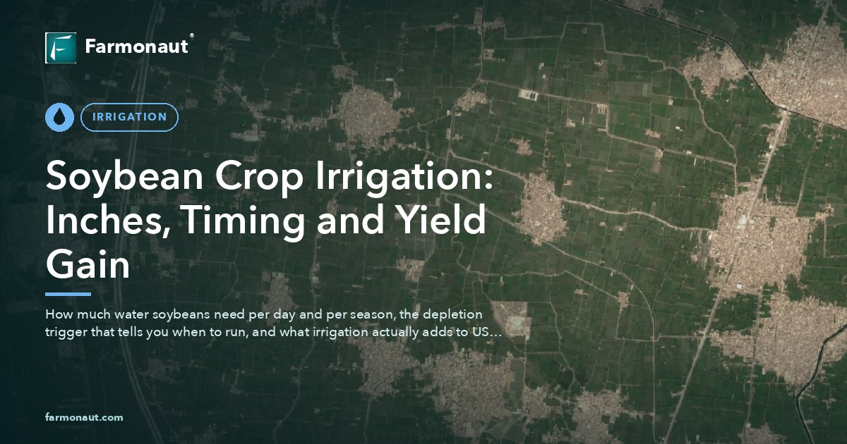 Soybean Crop Irrigation: Inches, Timing And Yield Gain