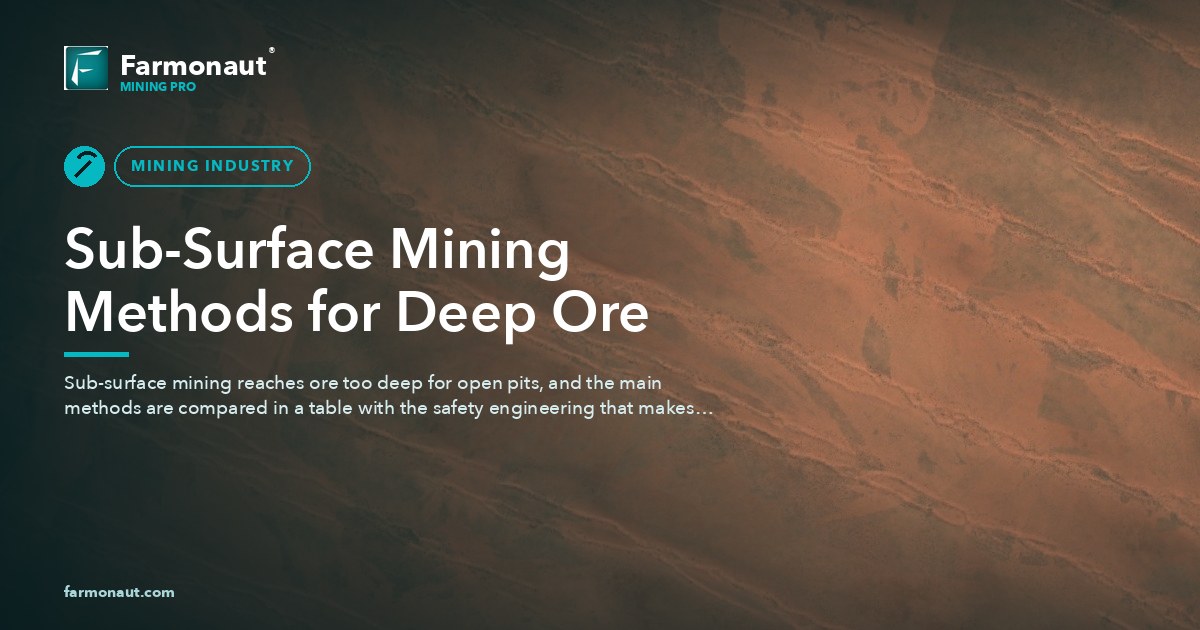 Sub-Surface Mining Methods For Deep Ore