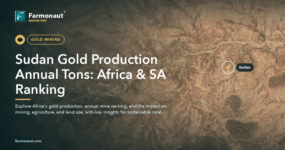Sudan Gold Production Annual Tons: Africa &Amp; Sa Ranking