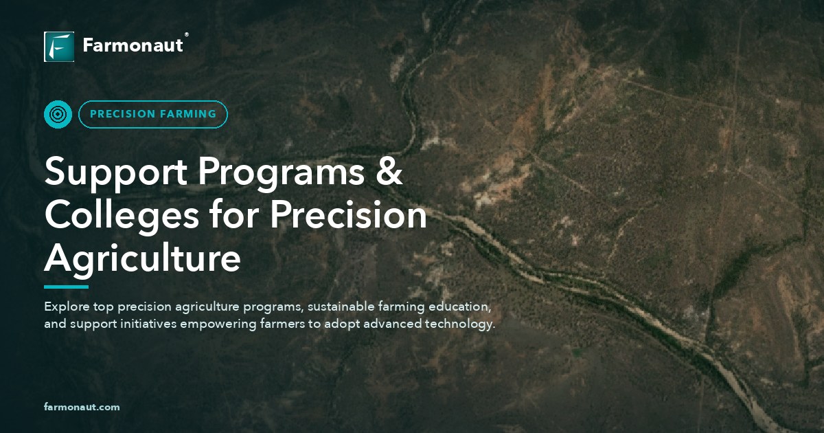 Support Programs &Amp; Colleges For Precision Agriculture