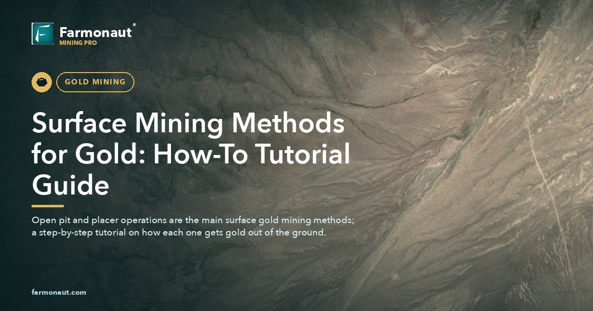 Surface Mining Methods For Gold: How-To Tutorial Guide