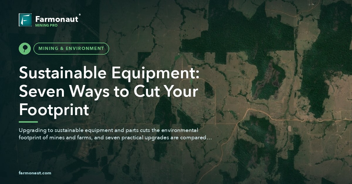 Sustainable Equipment: Seven Ways To Cut Your Footprint
