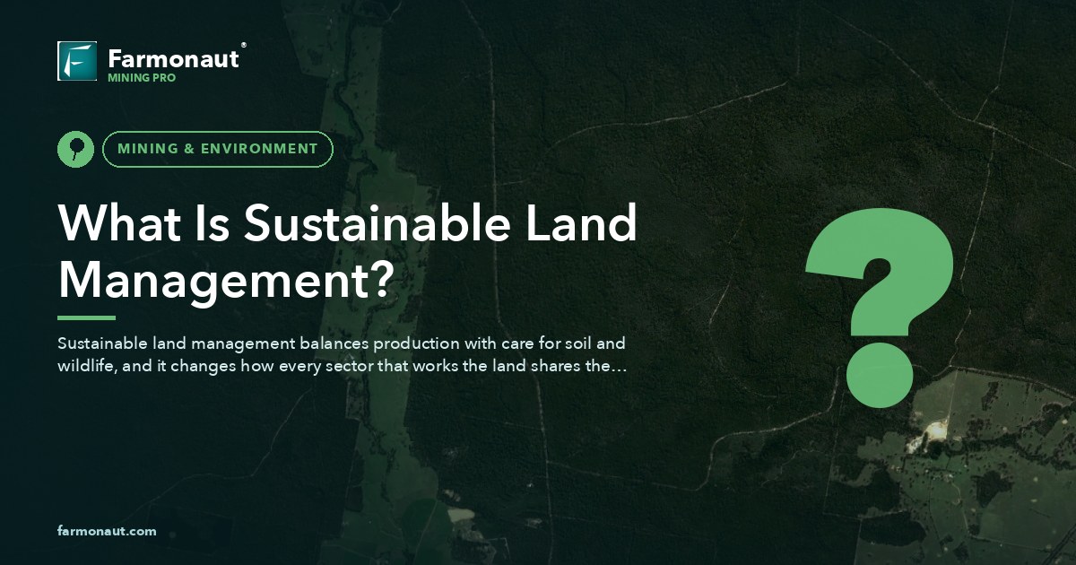 What Is Sustainable Land Management?