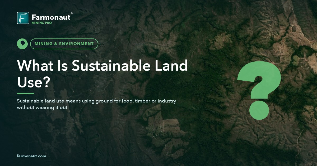 What Is Sustainable Land Use?
