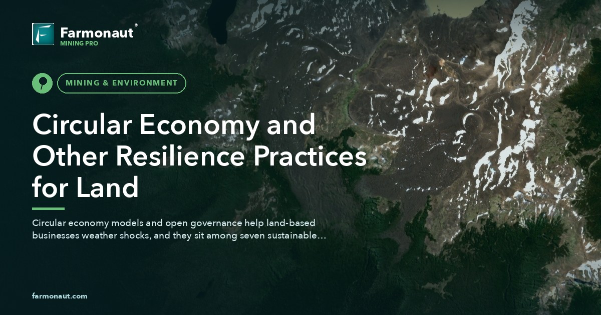 Circular Economy And Other Resilience Practices For Land