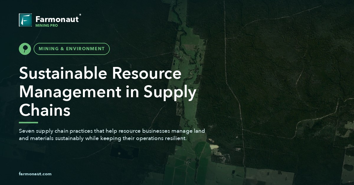 Sustainable Resource Management In Supply Chains