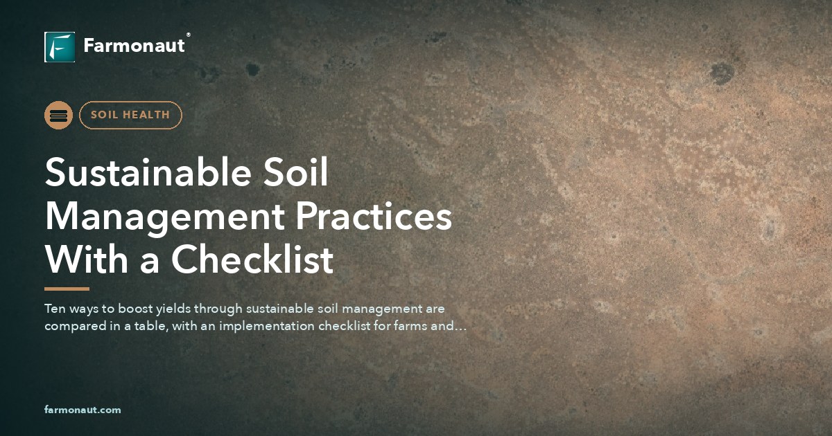 Sustainable Soil Management Practices With A Checklist