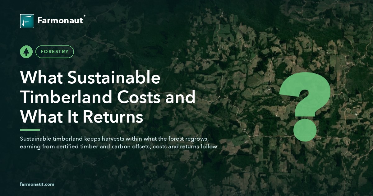 What Sustainable Timberland Costs And What It Returns