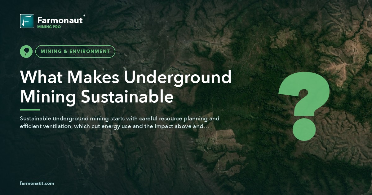 What Makes Underground Mining Sustainable