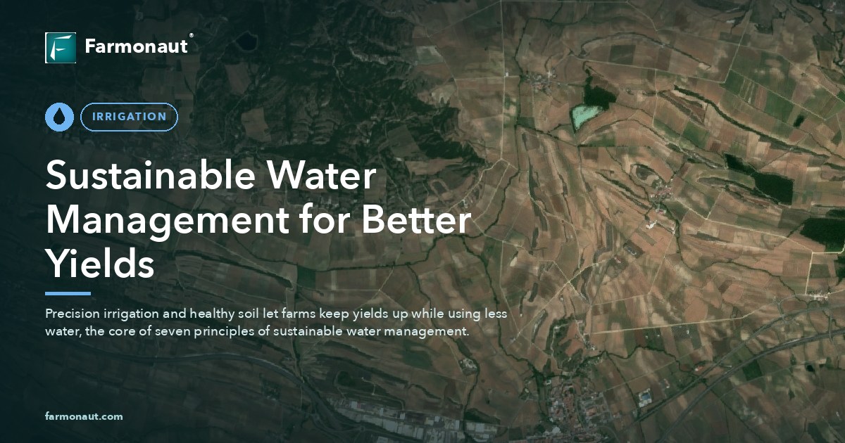 Sustainable Water Management For Better Yields