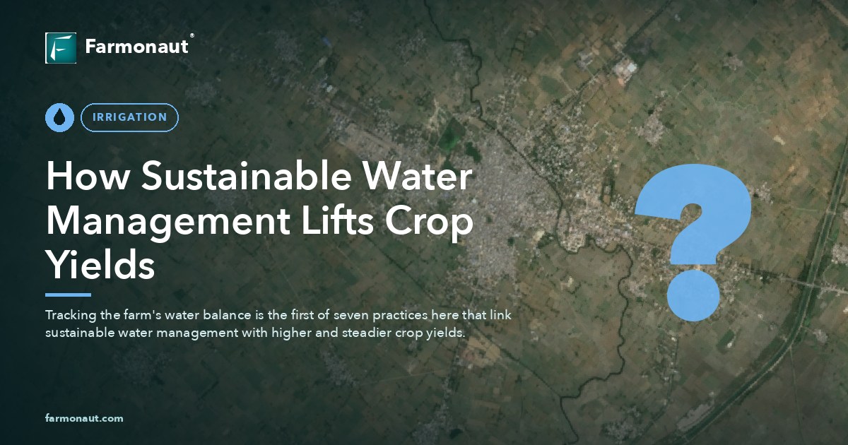 How Sustainable Water Management Lifts Crop Yields