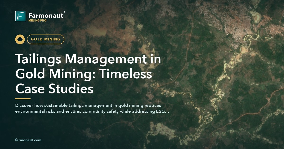 Tailings Management In Gold Mining: Timeless Case Studies 137 Tailings Management In Gold Mining: Timeless Case Studies
